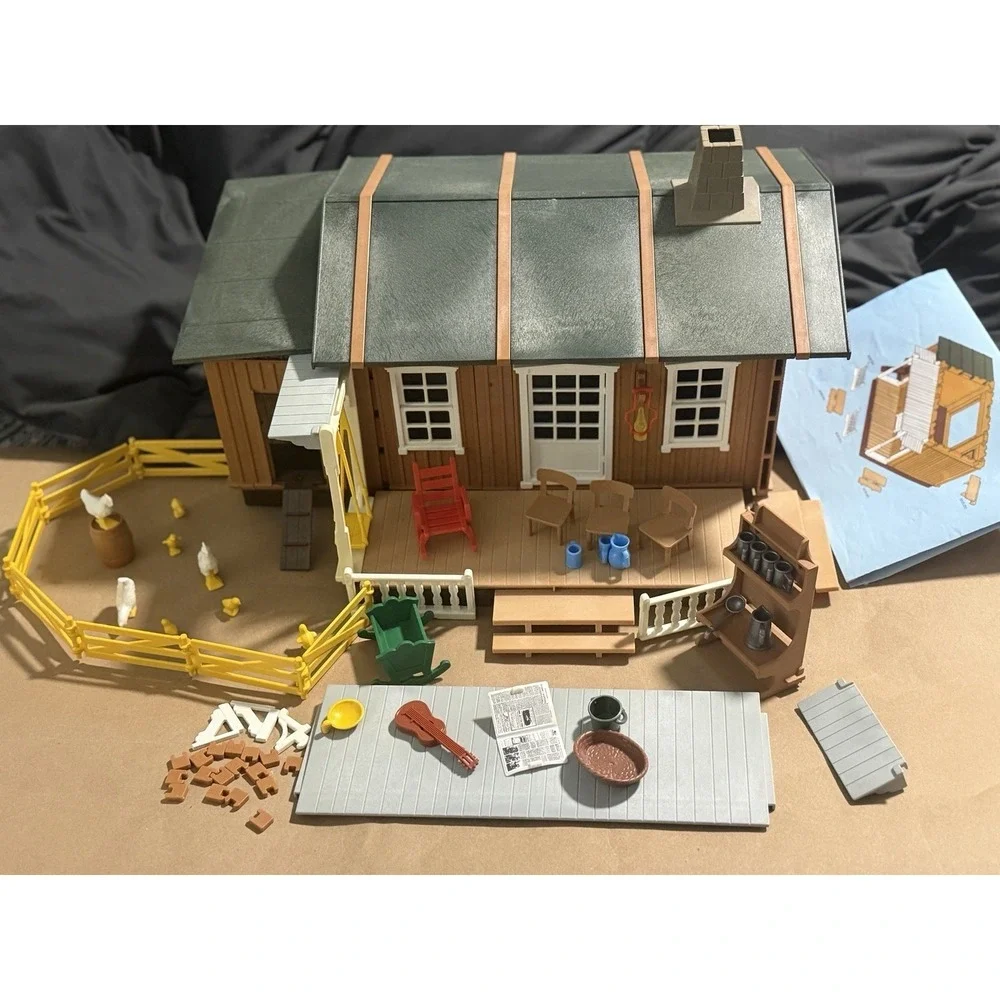 Playmobil 3769 Farmhouse Homestead 1987 No Figures - Many Rare Pieces!